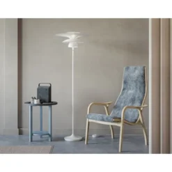 Belid Picasso golvlampa flat vit