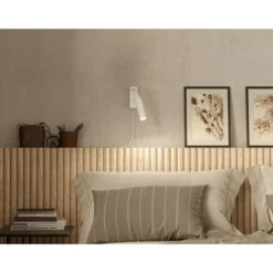 Herstal Pipeline vägglampa flex mattvit GU10 MR11