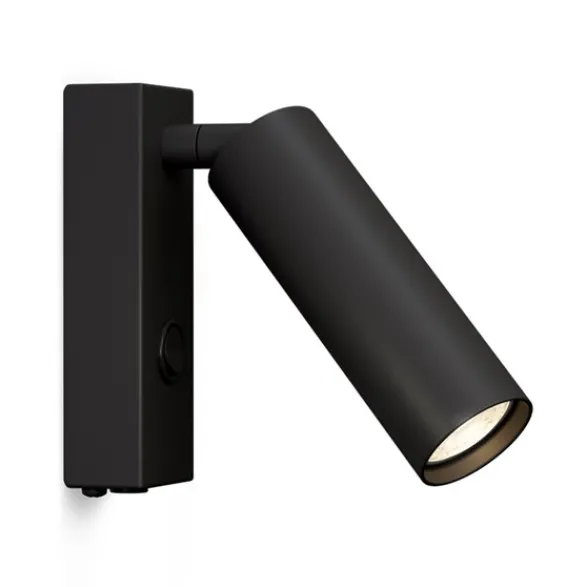 Herstal Pipeline vägglampa mattsvart GU10 MR11