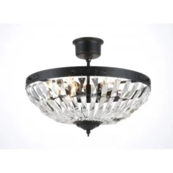 Norrsken Design Plafond Bow Stor Svartlackerad 42cm