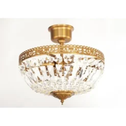 Norrsken Design Plafond Classic Liten Borstad Mässing 35cm