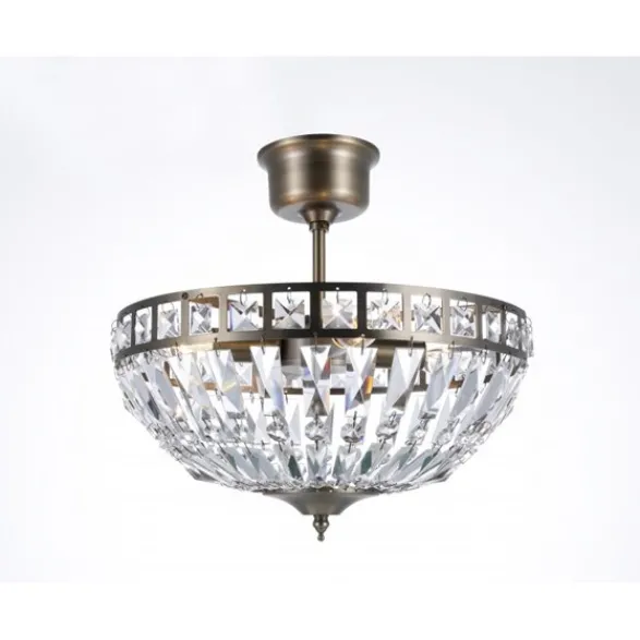 Norrsken Design Plafond Flores Stor Antikmässing 36cm