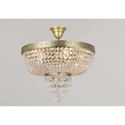 Norrsken Design Plafond Queen Antikmässing 40cm