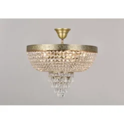 Norrsken Design Plafond Queen Antikmässing 50cm