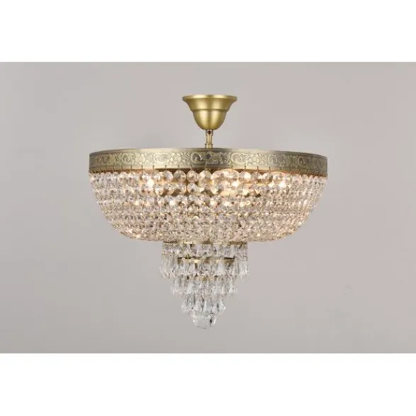 Norrsken Design Plafond Queen Antikmässing 50cm