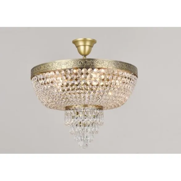 Norrsken Design Plafond Queen Antikmässing 40cm
