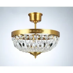 Norrsken Design Plafond Rhea Liten Borstad Mässing 36cm