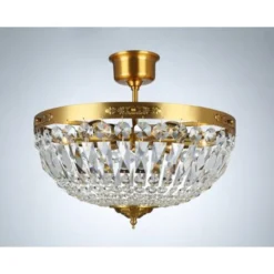 Norrsken Design Plafond Rhea Medium Borstad Mässing 42cm