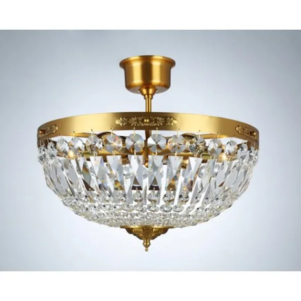 Norrsken Design Plafond Rhea Medium Borstad Mässing 42cm