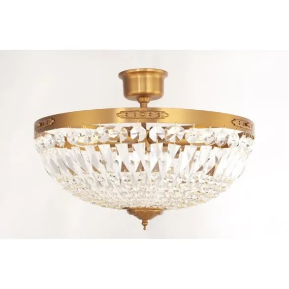 Norrsken Design Plafond Rhea Stor Borstad Mässing 48cm