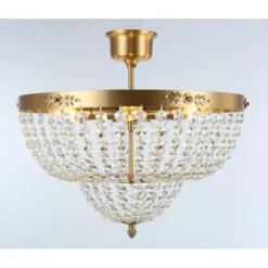 Norrsken Design Plafond Victoria Liten Borstad Mässing 47cm