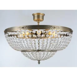 Norrsken Design Plafond Victoria Stor Antikmässing 56cm
