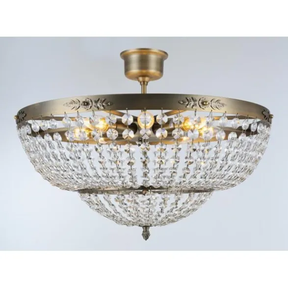 Norrsken Design Plafond Victoria Stor Antikmässing 56cm
