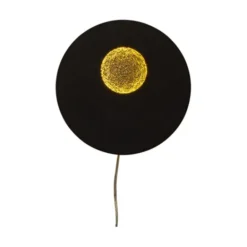 Aneta PLANET vägglampa, svart/guld