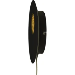 Aneta PLANET vägglampa, svart/guld