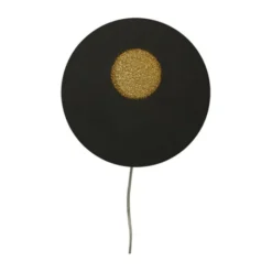Aneta PLANET vägglampa, svart/guld