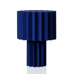 Örsjö Belysning PlisséBordslampa Blå textil