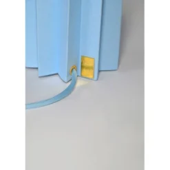 Örsjö Belysning Plissé Bordslampa, Ljusblå textil