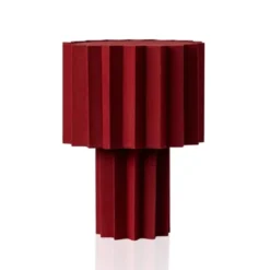 Örsjö Belysning PlisséBordslampa Röd textil
