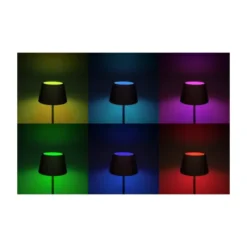 Konstsmide Pomezia golvlampa RGB, vit