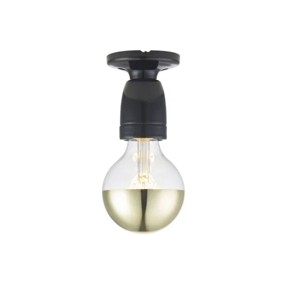 Halo Design Porslin vägg-/loftlampa, svart