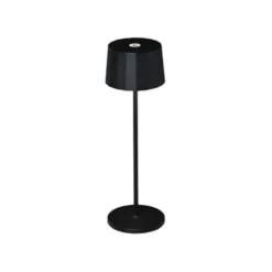 Konstsmide Positano bordslampa svart rund
