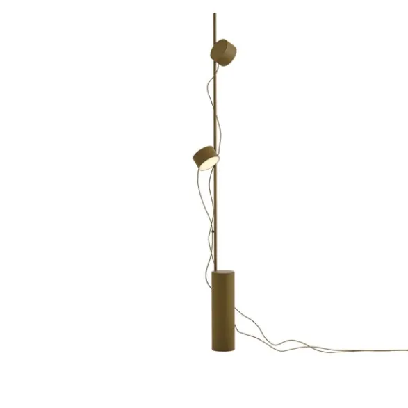 Muuto Post golvlampa, brungrön