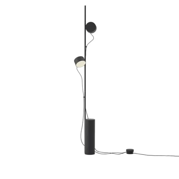 Muuto Post golvlampa, svart