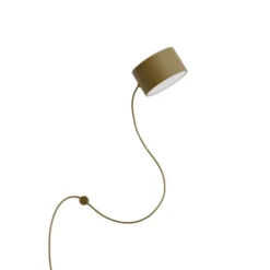 Muuto Post vägglampa, brungrön