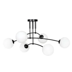 STHLM Design Studio PREGOS 6 Taklampa, Svart/Vit