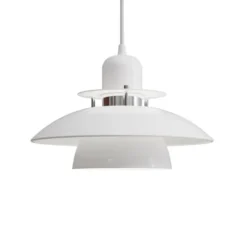 Belid Primus IV pendel Glossy vit/chrome D280