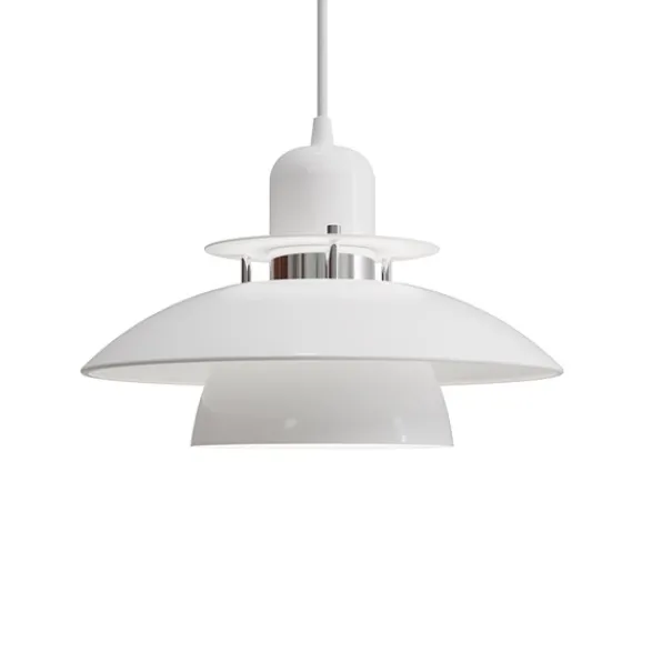 Belid Primus IV pendel Glossy vit/chrome D280