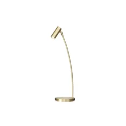 Örsjö Belysning Puck bordslampa, matt mässing 63cm