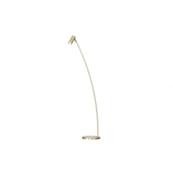 Örsjö Belysning Puck golvlampa, matt mässing 125cm