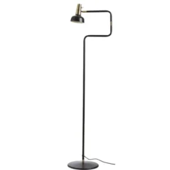 Co Bankeryd Ray golvlampa, svart/mässing 127cm