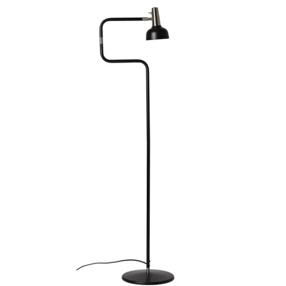 Co Bankeryd Ray golvlampa, svart/nickel 127cm