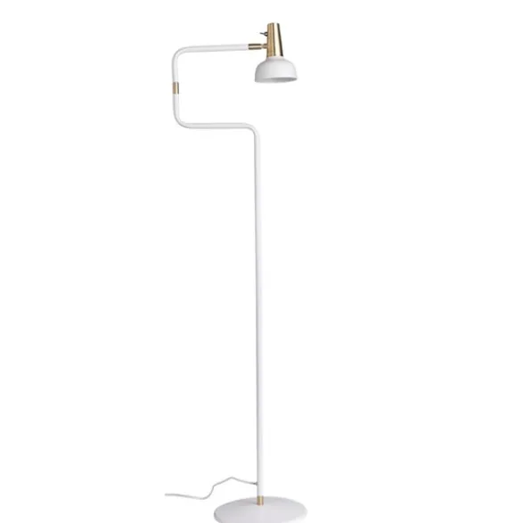 Co Bankeryd Ray golvlampa, vit/mässing 127cm