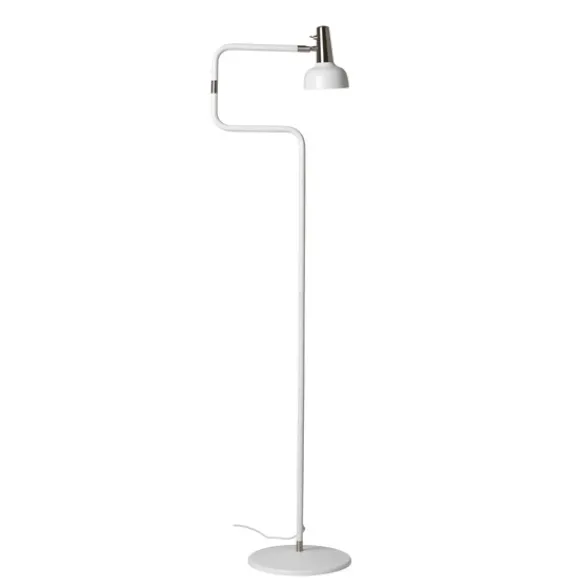 Co Bankeryd Ray golvlampa, vit/nickel 127cm