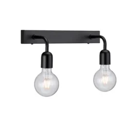 Belid Regal vägglampa 2 IP44 mattsvart E27