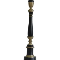 Hallbergs Belysning Regent Lampfot Svart/mässing 10cm