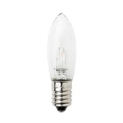 Konstsmide Reservlampa E10 universal 14V-55V LED 0,3W, klar 3-pack
