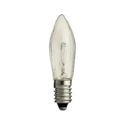 Konstsmide Reservlampa E10 23V 3W, klar 3-pack