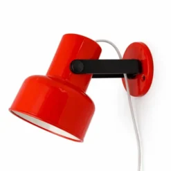 Vintage by Bright 1-2-3 Retro Vägglampa röd