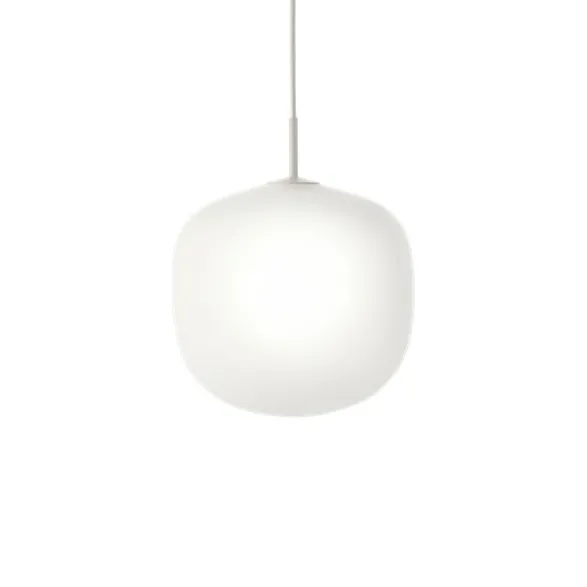 Muuto Rime pendel, grå/opal 37cm