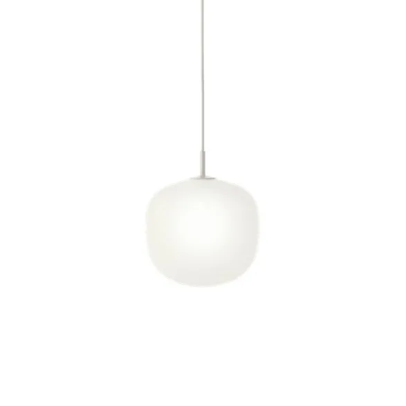 Muuto Rime pendel, grå/opal 25cm