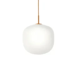 Muuto Rime pendel, orange/opal 37cm