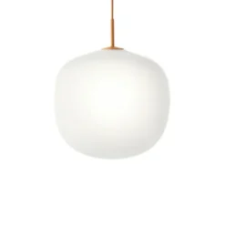 Muuto Rime pendel, orange/opal 45cm