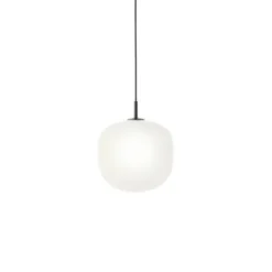 Muuto Rime pendel, svart/opal 25cm