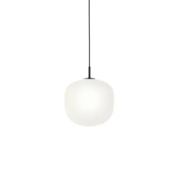 Muuto Rime pendel, svart/opal 25cm