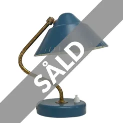 Vintage by Bright 1-2-3 Ringus Bordslampa metall blå
